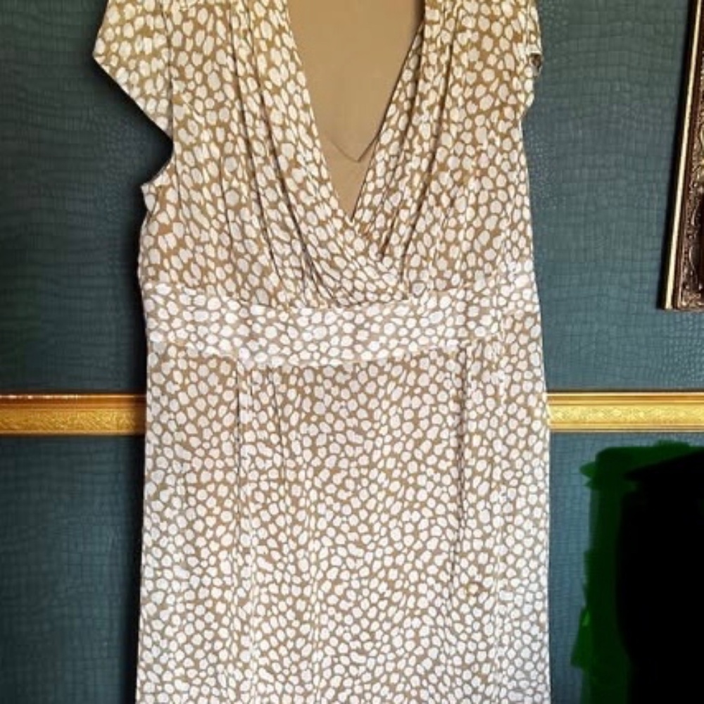 Spring dress Avenue wrap top flutter sleeves sheer  nwot. 24